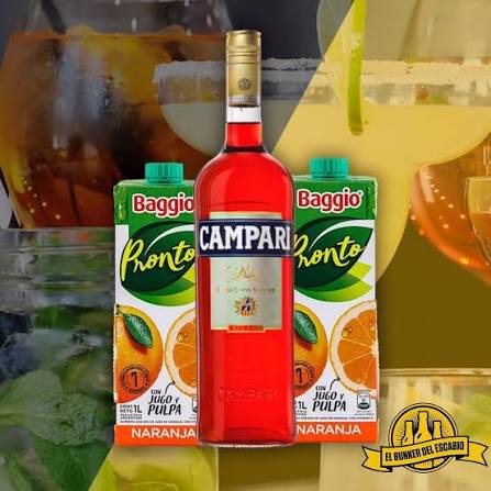 Campari + 2 Jugos